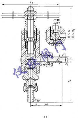 高压角式调节阀结构图