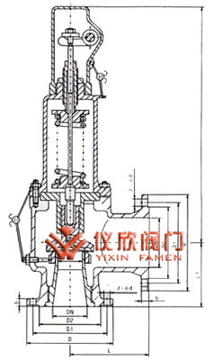 带扳手弹簧全启式安全阀