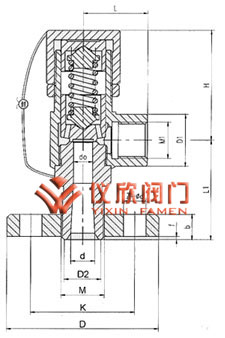 弹簧微启封闭式高压安全阀