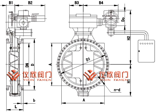 D941X电动法兰蝶阀