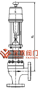 电动高压角型调节阀