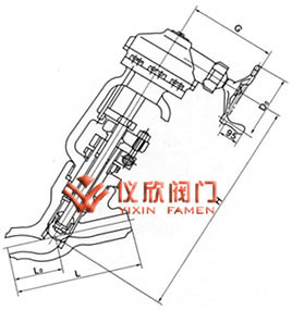 直流式对焊截止阀