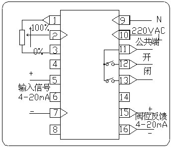 ZXQ98电动阀门智能定位器仪表接线方式