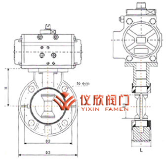 气动卫生蝶阀