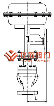 气动高压角型调节阀