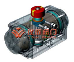 AT气动执行器双作用原理图