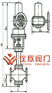 气动活塞式切断阀中温型