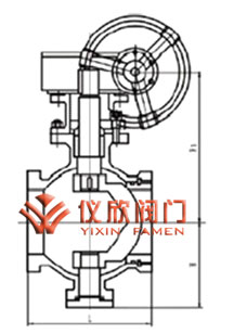 V型球阀,结构图