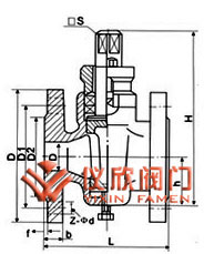 二通铸钢旋塞阀