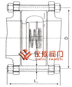 对夹升降式止回阀