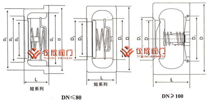 对夹升降式止回阀