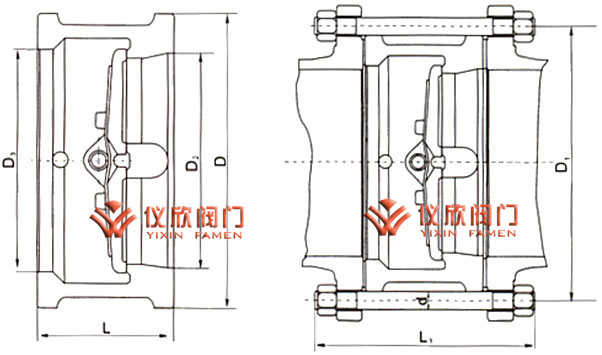 H76对夹蝶式止回阀
